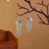 Brincos Étnicos Boêmios Europeus e Americanos, Brincos Longos de Metal com Franjas, Brincos da Moda Estilo Exótico Atacado