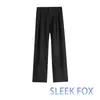 Pantalones de Vestir de Color Sólido Streetwear Japonés para Hombre Otoño Pantalones Largos Rectos Ajustados para Hombre No Planchar Resistentes a las Arrugas Casual Formal Pantalones de Traje