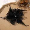 Anillo para el pelo de cristal de plumas súper de hadas original, clip de tiburón hecho a mano para mujer, accesorios de broche, venta al por mayor