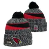 2026 Comercio Exterior Al por Mayor Nuevo Estilo Gorro de Punto con Pompón de Color Mixto, Gorro de Lana de Equipo de Fútbol, Jacquard de Doble Cara, Retro Artístico