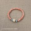 Pulseira de cerâmica artesanal feminina all-match nicho design high-end estilo frio moda nacional estilo antigo pulseira frisada