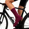Calcetines Deportivos de Nailon de Media Pantorrilla, Alta Elasticidad, Transpirabilidad, Secado Rápido, Resistentes al Desgaste, Calcetines Desodorantes para Ciclismo y Montañismo al Aire Libre, Opciones Multicolor para Todas las Estaciones