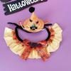 Bufanda de Halloween para Mascotas Nueva Transfronteriza Bufanda de Lazo para Gato Sombrero de Bola de Lentejuelas para Perro Accesorios de Disfraz