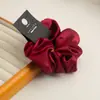 Alta calidad Tamaño Grande Diámetro de 20CM Anillo para Cabello Intestino Grueso Anillo para Cabello Grande de Satén de Seda Alta Elasticidad Cuerda para Cabello Grande para Mujer