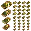 Clips M4M5M6M8, Tornillos Automotrices, Placas de Hierro en Forma de U, Bases para Tornillos Autorroscantes, Clips de Fijación, Juntas Metálicas, Sujetadores