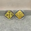Shenzhen Shuibei Mismo Estilo Oro Puro 999 Tesoro de la Fortuna Aleación Gato de la Suerte Adhesivo Dorado para Teléfono Móvil para Atraer Riqueza Tienda de Oro
