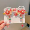 Accesorios para el Cabello Antiguos Super Inmortales Estilo Chino para Niñas Pinza de Pelo Paso a Paso con Borla Hanfu Infantil Adorno para el Cabello de Bebé de Primavera