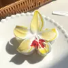 Nuevo Clip de Flor de Plumeria Colorido para Mujer, Súper Clip de Flor de Hada, Elegante Pinza de Tiburón, Accesorios para el Cabello para la Parte Trasera de la Cabeza