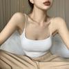Camisola pequeña gris para mujer, traje interior con almohadilla para el pecho, sin tirantes, hermoso sujetador en la espalda, ropa exterior de una pieza, ropa de verano