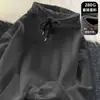 Moletom com capuz de outono para homens, estilo primavera/outono 2026, blusa casual solta para adolescentes, jaqueta oversized de marca da moda