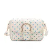 Bolso cuadrado pequeño de lunares lindo de nicho coreano para mujer, bolso cruzado, bolso tote pequeño nuevo 2026, bolso elegante y con estilo para el trabajo
