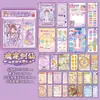 Libro de Pegatinas Xinmo Cuento de Hadas Brillante (Encuadernado con espiral) Libro de Pegatinas para Niñas Estilo Antiguo Ins Juego DIY Alivio del Estrés