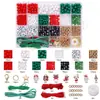 Set Navideño Caja de Regalo Transfronteriza Cuentas de Vidrio Cuentas de Arroz Paquete de Materiales para Herramientas Juego de Accesorios para Pulseras Hechas a Mano