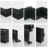 Manija de perfil de aluminio sin tirador para gabinete de cocina empotrada invisible para ranura en U debajo de la puerta del gabinete