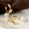 Lujo Ligero Estilo Francés, Moda de Alta Gama, Exquisitos Pendientes de Perla con Circonita Microincrustada, Diseño de Nicho y Único, Pendientes Versátiles