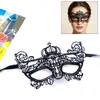 Venda Direta de Fábrica Máscara Meia Face de Baile Feminina Renda Preta Máscara para Olhos Sem Formato Máscara de Festa de Halloween