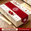 Habitación de Boda Decoración Casa Nueva Mantel de Mesa Festivo Rojo Boda China Matrimonio Compromiso Mantel Largo Personaje Celebración de Boda