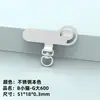 Soporte para Teléfono Móvil con Clip Metálico Giratorio de 360 Grados, Conexión Fija Giratoria de Acero Inoxidable, Duradero y Resistente, Correa para Teléfono Móvil