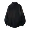 Nueva colección Otoño/Invierno 2026: suéter de punto para hombre con media cremallera, top tejido, capa base moderna y casual para hombres jóvenes