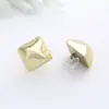 Nuevos Pendientes Exquisitos de Estilo Europeo y Americano, Pendientes de Textura de Lujo Ligero de Gama Alta, Aretes de Moda Geométricos Irregulares Únicos