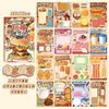 Notas Adhesivas Divertidas Xinmo 5.0 Creativas Comida Dibujos Animados Divertido Alivio del Estrés Paisajes Material de Papel para Diario DIY