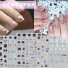 Atacado Hakimi Adesivos Fofos de Gato para Nail Art Desenho Animado Fofo Gatinho Branco Pacote de Expressões Adesivos de Unha Vestíveis Decoração