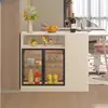 Divisória de Gabinete Lateral para Sofá para Hall de Entrada e Sala de Estar, Armário de Vinho para Apartamento Pequeno, Armazenamento de Grande Capacidade, Armazenamento de Bancada de Bar, Aparador de Luxo Leve