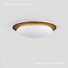 Luminária de Teto de Quarto Medieval Francês de Alto Padrão Criativa Retrô de Vidro Luminária de Quarto Principal Lâmpada Redonda Normcore para Estudo