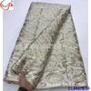 Tecido Jacquard Antigo Brocado com Bordado Dupla Face de Fio Dourado e Prateado Tecido de Renda Brocado Africano