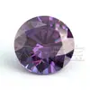 Wuzhou suministra piedras sueltas de circón redondo de 5A, zirconia cúbica sintética, piedras artificiales CZ blancas y de colores al por mayor