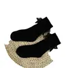 Versión coreana de las nuevas medias de encaje de color liso para niños Primavera y Otoño Invierno algodón peinado para bebé Calcetines Altos Calcetines al por mayor