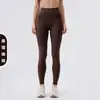 Calça de Yoga Cintura Alta com Sensação de Segunda Pele, Levanta Bumbum, Calça Fitness Escovada para Mulheres, Estilo Europeu e Americano, Bumbum de Pêssego, Emagrecimento, Calça Esportiva Justa