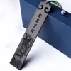 Set de Marcapáginas Auspiciosas Ébano Dragón y Fénix Creativo Marcapáginas con Borla Regalo Empresarial Cultural y Creativo