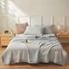 Colcha de Verano de Algodón de Xinjiang Grado A, Lavable a Máquina, Adecuada para Dormitorios de Estudiantes, Colcha para Habitación con Aire Acondicionado, Juego de Cuatro Piezas de Colcha de Verano, Colcha Fina de Regalo
