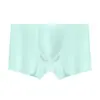 Cueca Boxer Masculina Destacável Estilo Bala Roupa Íntima para Varicocele Suporte Escrotal Masculino Shorts Sem Costura de Seda Gelo