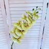 Set de Boda de Phalaenopsis Francesa de 9 Cabezas de Película Impresa en 3D Decoración para el Hogar Flor Artificial Arreglo Floral para Hotel Flor Transfronteriza