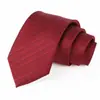 Gravata Masculina Bordado Jacquard Gravata Vermelha Gravata Masculina de Alta Qualidade Amarrada à Mão Traje Formal Fabricante Personalizado Estoque Pronto Atacado