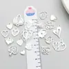 1 novo pingente de liga de prata brilhante letras série asas do amor pingente acessórios para pulseira colar DIY
