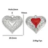 Acero Inoxidable Color Esmalte Colgante de Corazón con Goteo de Aceite Encaje Tallado Colgante de Corazón de Melocotón Accesorios para Manualidades Accesorios