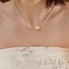 Collar de cuentas apiladas con diseño de nicho retro de alta calidad de piedra natural de estilo chino de la tribu Shahai