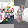 Fábrica de origen 32 cortes cara cuentas de esquina coloridas plástico acrílico cuentas sueltas DIY collar de mano accesorios de ropa