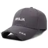 Gorra de Béisbol Rígida de Calle Rota de Moda Coreana para Hombre y Mujer Sombrero para el Sol Hip Hop Trendy Gorra con Letras Bordadas