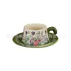 Taza de Café, Juego de Té de Cerámica Resistente a Altas Temperaturas, Caja de Regalo de Tazas a Juego para Pareja, Caja de Regalo para Inauguración de Casa, Regalo de Boda, Taza de Té