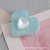 Acessórios de Acrílico de Gato de Desenho Animado, Sensação de Luxo Leve e de Alta Qualidade, Presilhas de Cabelo, Materiais Artesanais em Formato de Coração, Laços, Artesanato Artesanal de Mola