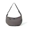 Nova Bolsa Transversal com Design de Nicho, Estilo Minimalista Preguiçoso, Bolsa de Nylon Leve Formato Bolinho, Bolsa de Ombro Versátil de Grande Capacidade