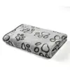 Stock Listo Venta al por Mayor Mantas para Mascotas Transfronterizas, Adecuadas para Todas las Estaciones, Mantas para Gatos y Perros, Mantas Gruesas de Franela con Estampado de Huellas de Pata, Suministros para Mascotas