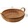 Prato de frutas e cozimento de chá para fotografia de fondue de Ano Novo prato de frutas estilo europeu bandeja tipo rattan cesta de frutas estilo chinês novo