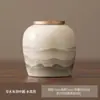 Latas de Té de Caligrafía China Wenchuang Cerámica Pintada a Mano Color Bajo Esmalte Pequeñas Latas Selladas para Almacenamiento de Té Caja de Empaque Vacía Portátil a Prueba de Humedad