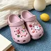 Dopamina DIY Manzana Lindo Osito Playa Padre-Hijo Diadema Sandalias Hombres Mujeres Arco Micro Zapatos con Agujeros Ligeros Verano