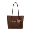 Bolso de Hombro Nuevo Otoño e Invierno, Bolso de Hombro de Alta Gama para Mujer, Moderno, Sencillo, Bolso de Mano Casual de Gran Capacidad, Versátil para el Trabajo